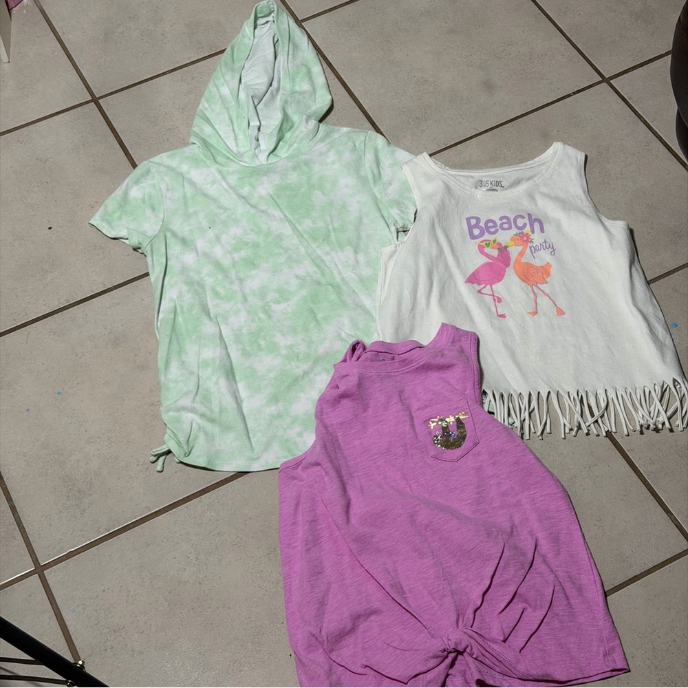 SO, 365 Kids from Garanimals Kids Girls' Tie-Dye and Graphic Tops, Tees Size 10